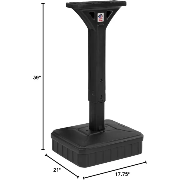 American Home DigFree Universal Mailbox Post for Standard Mailboxes  No Digging Needed Mailbox Post  Black