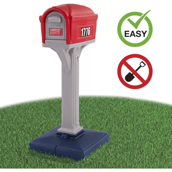 Simplay3 American Home 42002R04 DigFree Easy Up Classic Mailbox  BlackRed