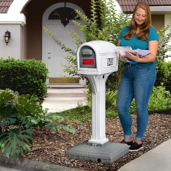 Simplay3 American Home 42002R04 DigFree Easy Up Classic Mailbox  BlackWhite