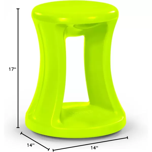 Simplay3 American Home Live Fit Active Balance Chair 17quot Stool for Adults and Teens Ergonomic Office Desk Chair with Rock Wobble Tilt Motion for Learning Work and Study Sky BlueBright Lime Green