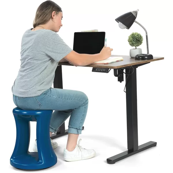 Simplay3 American Home Live Fit Active Balance Chair 17quot Stool for Adults and Teens Ergonomic Office Desk Chair with Rock Wobble Tilt Motion for Learning Work and Study Sky BlueUnion Blue