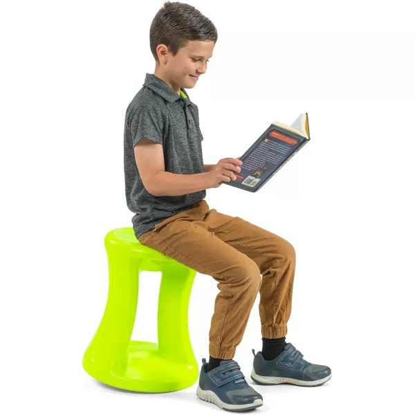 Simplay3 American Home Live Fit Active Balance Chair 17quot Stool for Adults and Teens Ergonomic Office Desk Chair with Rock Wobble Tilt Motion for Learning Work and Study Sky BlueBright Lime Green