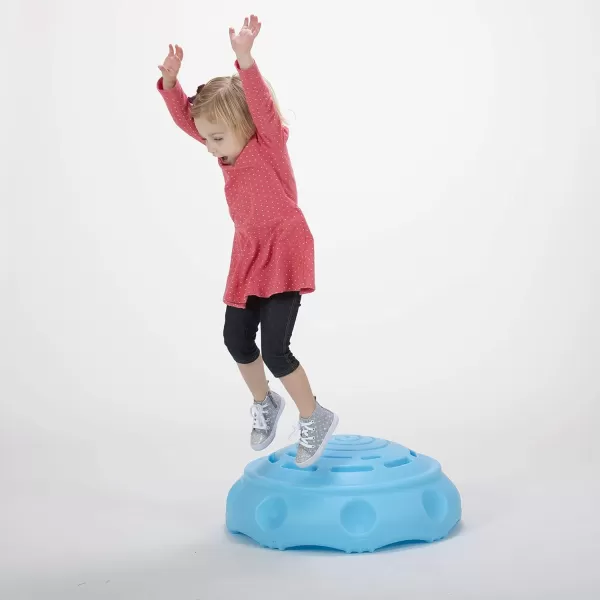 Simplay3 Two Sided Rock Around Wobble Disk and Climbing Dome for Toddlers and Kids  Rocking and Climbing  IndoorOutdoor  Blue Made in USABlue