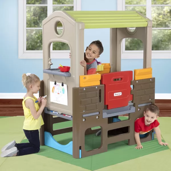 Simplay3 Young Explorers Discovery Playhouse  Indoor or Outdoor Clubhouse and Activity Playset for Toddlers and Kids Made in USA