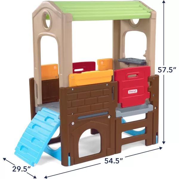 Simplay3 Young Explorers Discovery Playhouse  Indoor or Outdoor Clubhouse and Activity Playset for Toddlers and Kids Made in USA