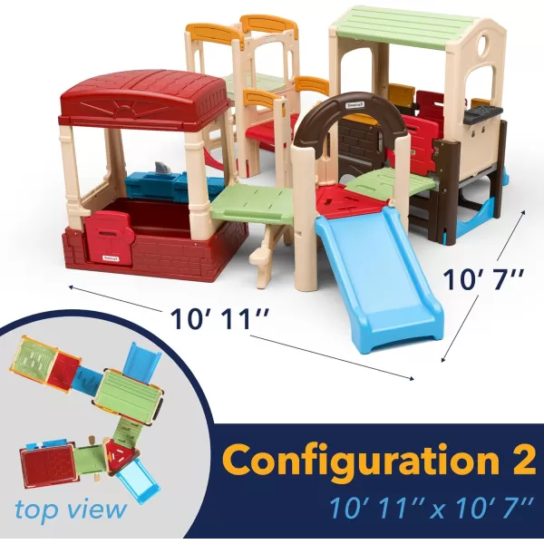 imageSimplay3 Explorer Kids Modular Playhouse Climber Set  Huge Kids Activity Outdoor Playset for Children 18 mos to 6 yrs with Toddler Slides and Kids Kitchens