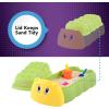 imageSimplay3 Coastal Crab Fully Assembled Sandbox for Kids Toddler Outdoor Sand Box with Lid for Playground Backyard Ages 15 to 5 Years Made in USA RedCaterpillar Sandbox  Green