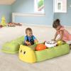 imageSimplay3 Coastal Crab Fully Assembled Sandbox for Kids Toddler Outdoor Sand Box with Lid for Playground Backyard Ages 15 to 5 Years Made in USA RedCaterpillar Sandbox  Green