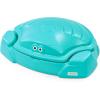 imageSimplay3 Coastal Crab Fully Assembled Sandbox for Kids Toddler Outdoor Sand Box with Lid for Playground Backyard Ages 15 to 5 Years Made in USA RedCrab Sandbox  Teal