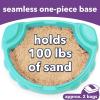 imageSimplay3 Coastal Crab Fully Assembled Sandbox for Kids Toddler Outdoor Sand Box with Lid for Playground Backyard Ages 15 to 5 Years Made in USA RedCrab Sandbox  Teal