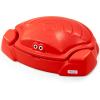 imageSimplay3 Coastal Crab Fully Assembled Sandbox for Kids Toddler Outdoor Sand Box with Lid for Playground Backyard Ages 15 to 5 Years Made in USA RedCrab Sandbox  Red