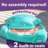 imageSimplay3 Coastal Crab Fully Assembled Sandbox for Kids Toddler Outdoor Sand Box with Lid for Playground Backyard Ages 15 to 5 Years Made in USA RedCrab Sandbox  Teal