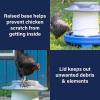 imageAmerican Home SelfFilling Farmstead Chicken Feeder 30 lb Capacity Fits Standard 5Gallon Bucket Outdoor WeatherResistant DesignBlue
