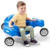 imageSimplay3 Galaxy Glider RideOn Toy for Toddlers and Kids Ages 112 to 5 Years 360Degree Spinning Sensory Riding Toy for Kids Blue