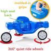 imageSimplay3 Galaxy Glider RideOn Toy for Toddlers and Kids Ages 112 to 5 Years 360Degree Spinning Sensory Riding Toy for Kids Blue