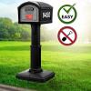 imageSimplay3 T4 Extra Large Capacity XL DigFree Mailbox with Durable Construction WeatherResistant Design and Easy NoDig Installation Front Door Only Black Made in The USABlack