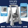 imageSimplay3 Toddler Tower Montessori Folding Kids Step Stool for Kitchen Bathroom 34 x 215quot x 20 Ages 18 Months to 4 Years GrayGray
