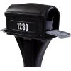 imageSimplay3 USPS T4 Extra Large Capacity XL Mailbox and Post Cover with Durable DoubleWall Construction WeatherResistant Design Black Made in The USABlack