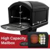 imageSimplay3 USPS T4 Extra Large Capacity XL Mailbox and Post Cover with Durable DoubleWall Construction WeatherResistant Design Black Made in The USABlack