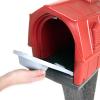 imageSimplay3 USPS T4 Extra Large Capacity XL Mailbox and Post Cover with Durable DoubleWall Construction WeatherResistant Design Black Made in The USARed