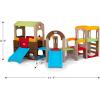 imageSimplay3 Young Explorers Indoor Outdoor Playset for Kids  Modular Climber Slide ampamp Playhouse Combo  Expandable Toddler Activity Center with Crawl Tunnel Doors ampamp Easel for Backyard or PlayroomModular Play System
