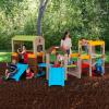imageSimplay3 Young Explorers Indoor Outdoor Playset for Kids  Modular Climber Slide ampamp Playhouse Combo  Expandable Toddler Activity Center with Crawl Tunnel Doors ampamp Easel for Backyard or PlayroomModular Play System