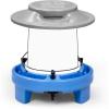 imageAmerican Home SelfFilling Farmstead Chicken Feeder 30 lb Capacity Fits Standard 5Gallon Bucket Outdoor WeatherResistant DesignBlue