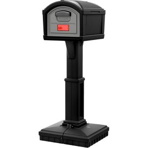 imageSimplay3 T4 Extra Large Capacity XL DigFree Mailbox with Durable Construction WeatherResistant Design and Easy NoDig Installation Front Door Only Black Made in The USABlack