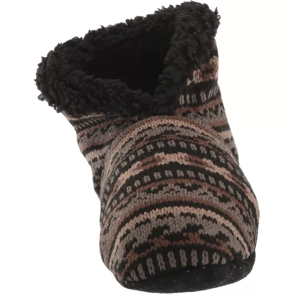 MUK LUKS Mens Bootie SlipperEbony Multi