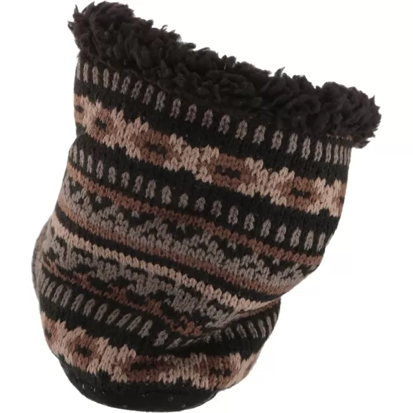 MUK LUKS Mens Bootie SlipperEbony Multi