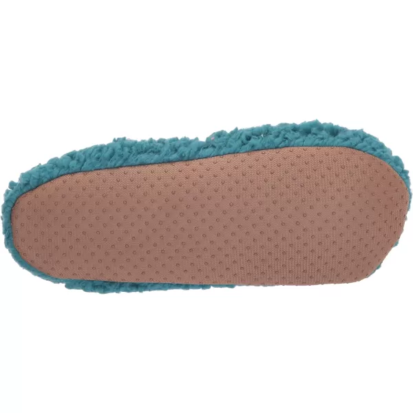 MUK LUKS Womens Moisturized and Infused Ballerina Slipper SockTeal