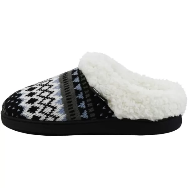 MUK LUKS Womens Suzanne Clog SlippersBlackBlue