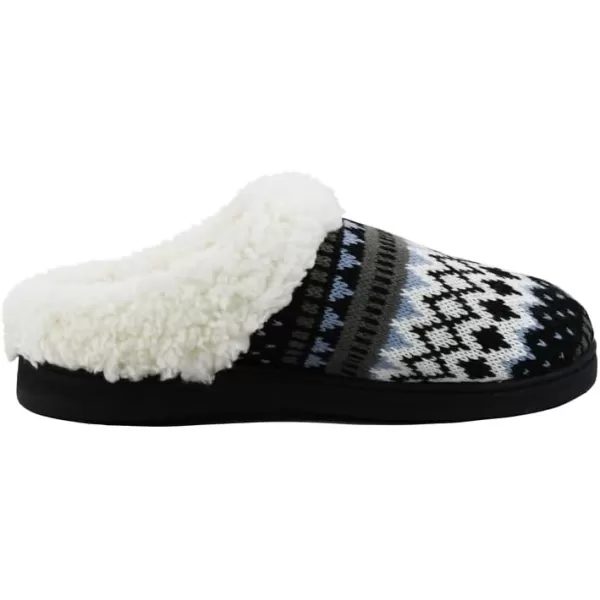 MUK LUKS Womens Suzanne Clog SlippersBlackBlue