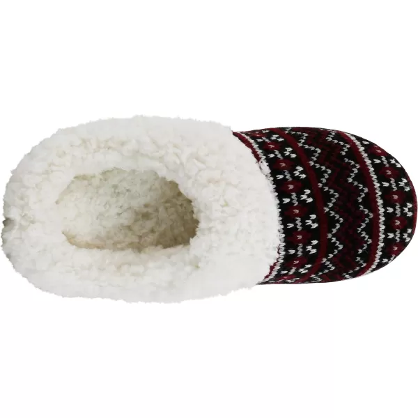 MUK LUKS Womens Suzanne Clog SlippersBlackChianti