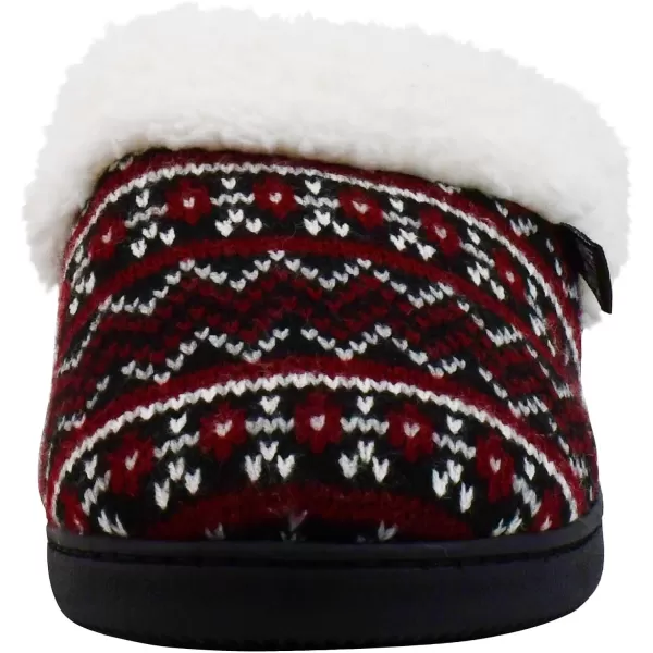 MUK LUKS Womens Suzanne Clog SlippersBlackChianti