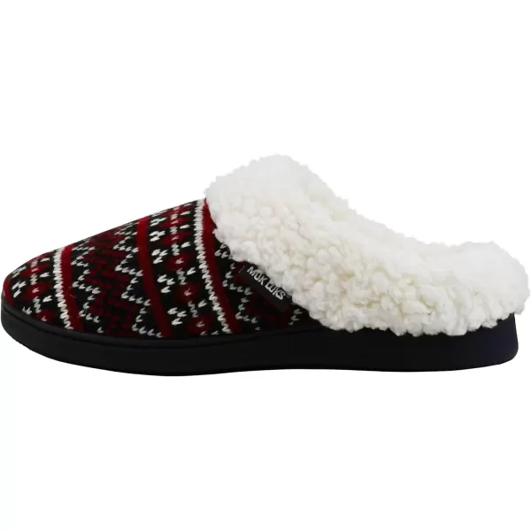 MUK LUKS Womens Suzanne Clog SlippersBlackChianti