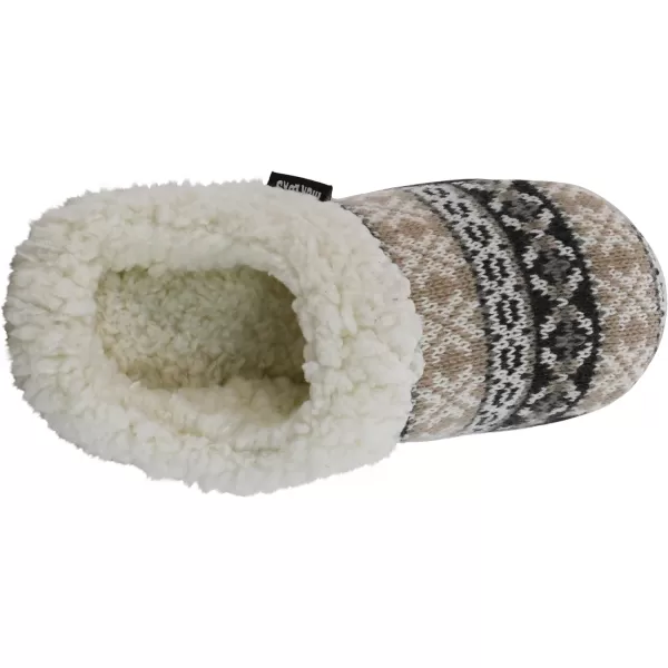 MUK LUKS Womens Suzanne Clog SlippersGreyNeutral