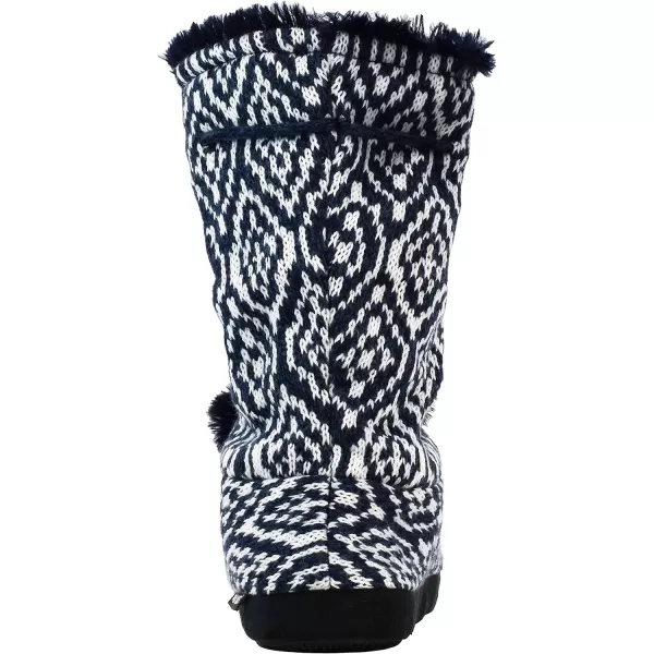 MUK LUKS Womens Tall FleeceLined Slipper BootDark Sapphire