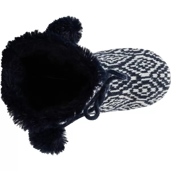 MUK LUKS Womens Tall FleeceLined Slipper BootDark Sapphire