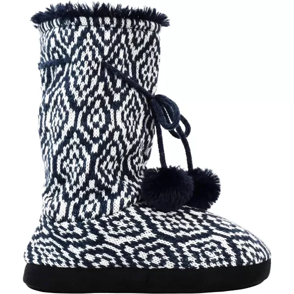 MUK LUKS Womens Tall FleeceLined Slipper BootDark Sapphire