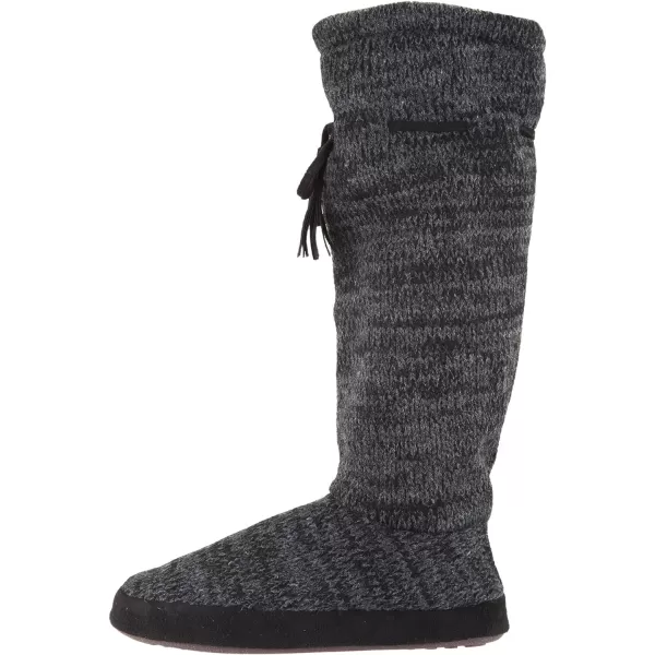 MUK LUKS Womens Tall FleeceLined Slipper BootMarble After Dark
