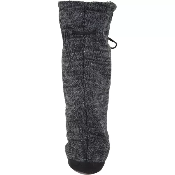 MUK LUKS Womens Tall FleeceLined Slipper BootMarble After Dark