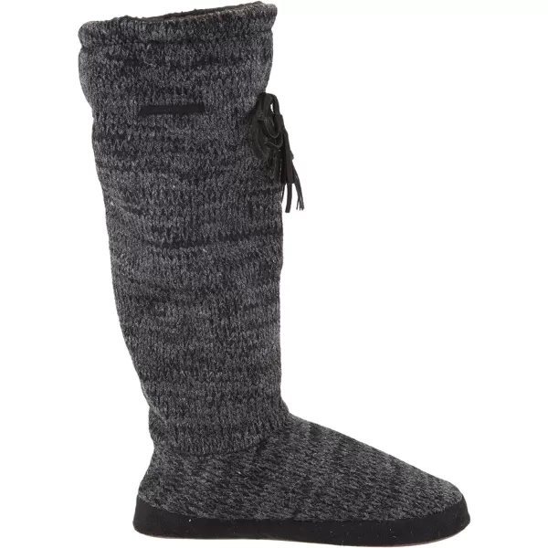 MUK LUKS Womens Tall FleeceLined Slipper BootMarble After Dark