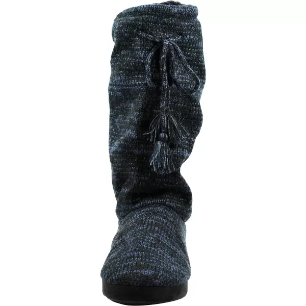 MUK LUKS Womens Tall FleeceLined Slipper BootMidnight