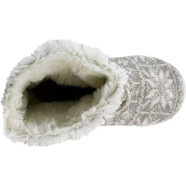 MUK LUKS Womens Tall FleeceLined Slipper BootWinter Shimmer