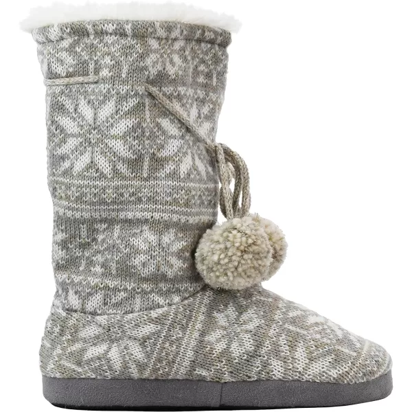 MUK LUKS Womens Tall FleeceLined Slipper BootWinter Shimmer