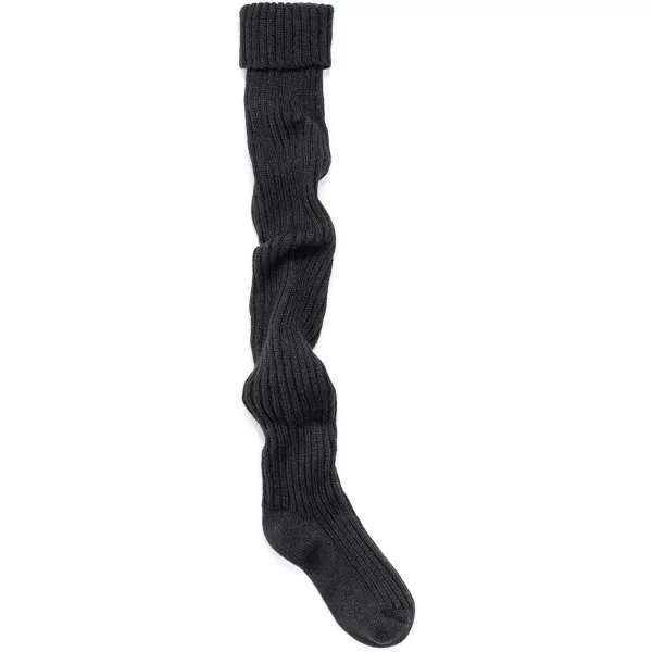 MUK LUKS womens Womens Chunky Ribbed Over the Knee SocksEbony