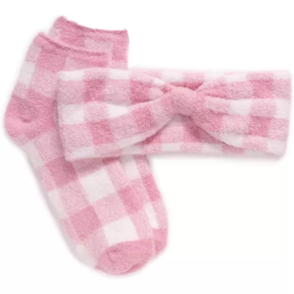 MUK LUKS Womens Aloe Infused Sock and Headband SetPink