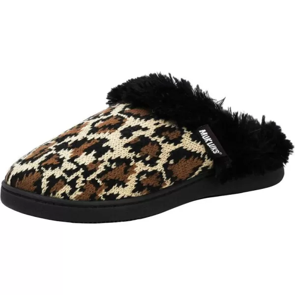 MUK LUKS Womens Suzanne Clog SlippersLeopard