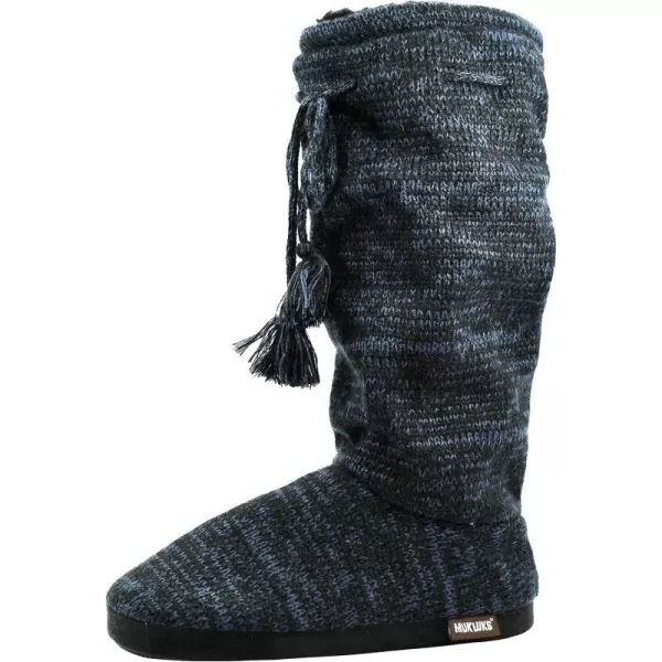 MUK LUKS Womens Tall FleeceLined Slipper BootMidnight